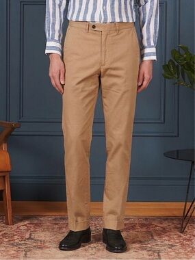 Spier & Mackay NWT Khaki High Rise Chino Pants Size 32 Classic Old Money Preppy